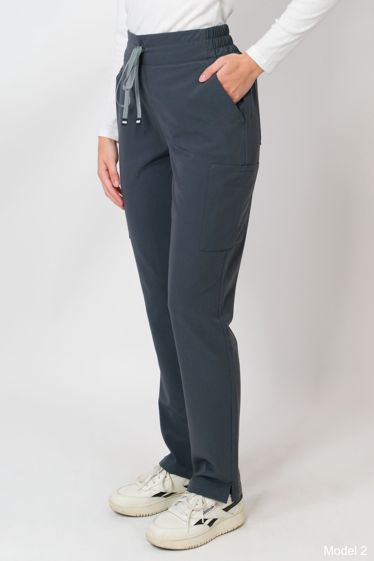 Ariana | Mid-rise Slim Straight Scrub Pants
