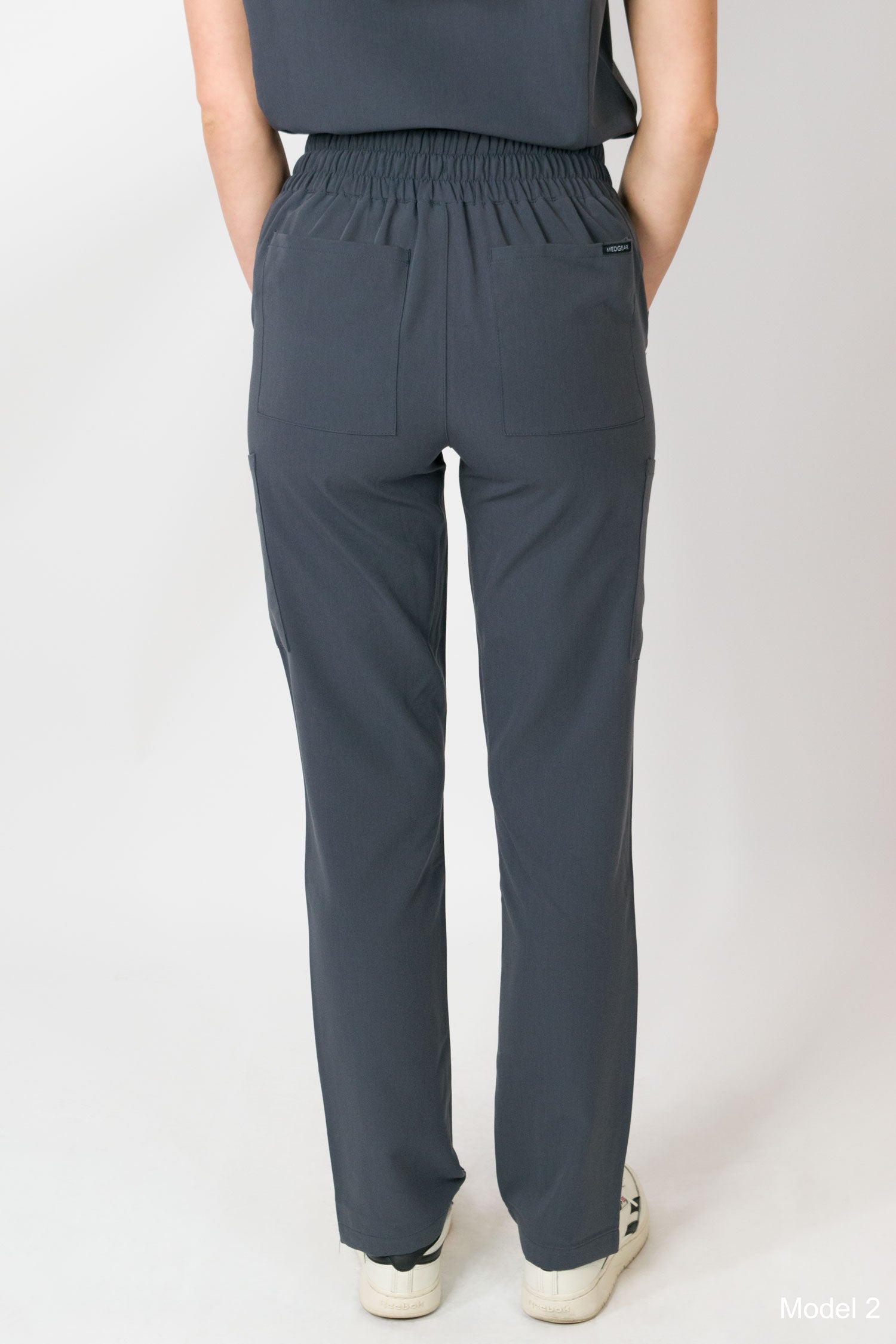 Ariana | Mid-rise Slim Straight Scrub Pants