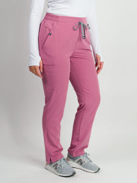 Ariana | Mid-rise Slim Straight Scrub Pants