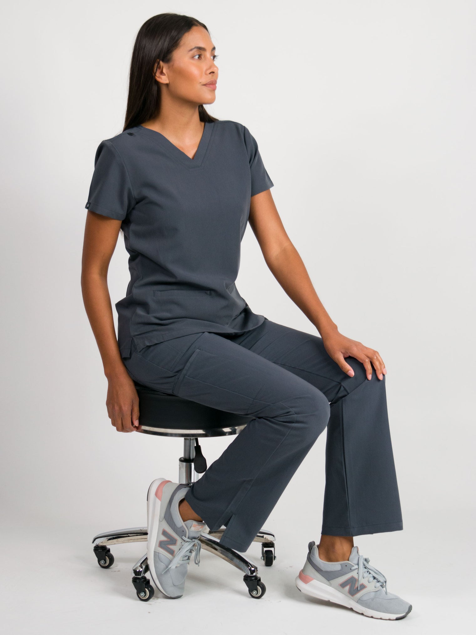 Sydney | High Waisted Flare Scrub Pants