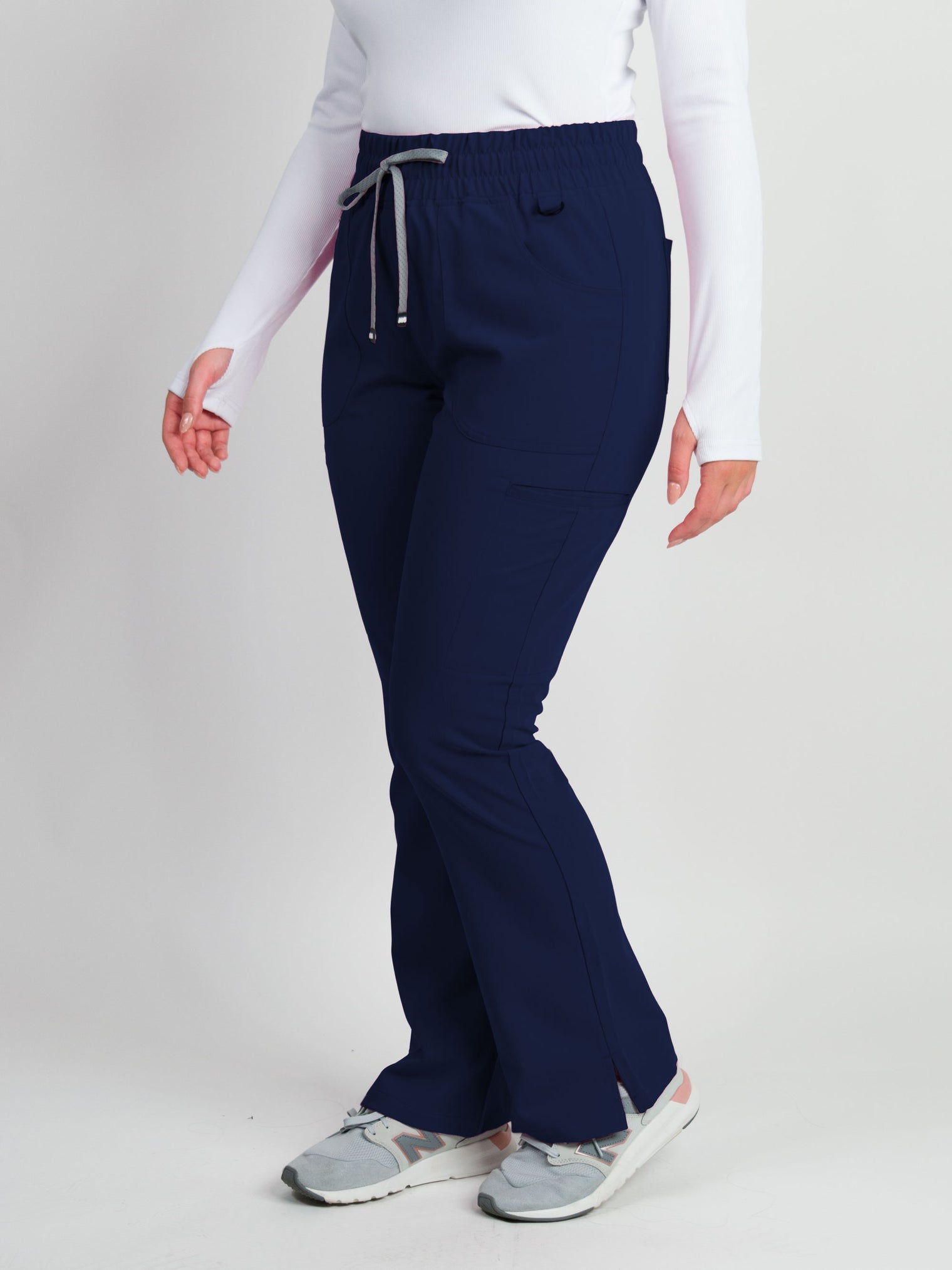 Sydney | High Waisted Flare Scrub Pants