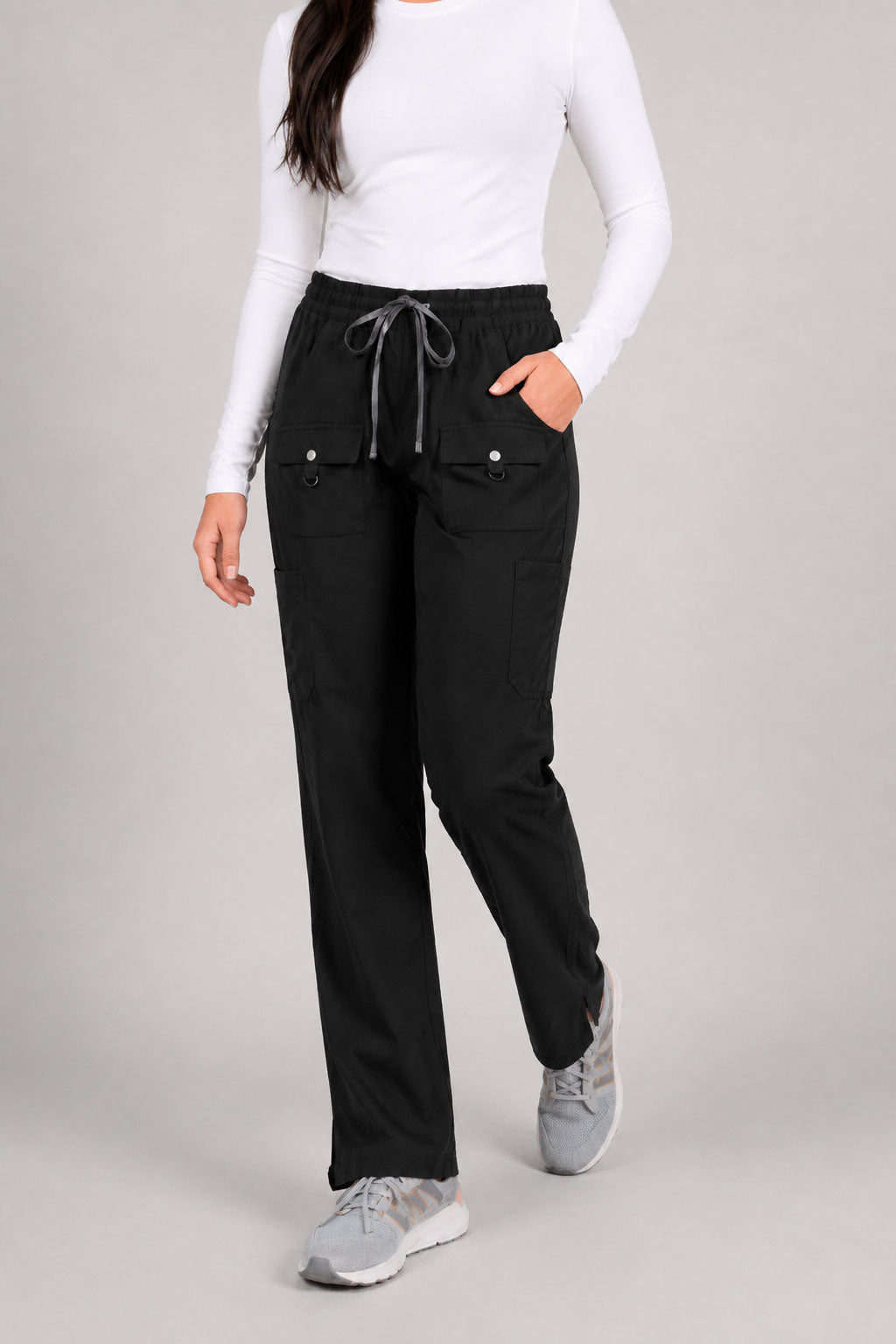 8 Pocket Straight Leg with Snap Front Detail