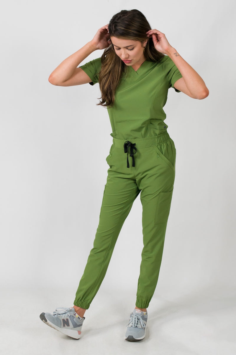 Olivia | Women's 4 Pocket Top Gathered Jogger Pants Set