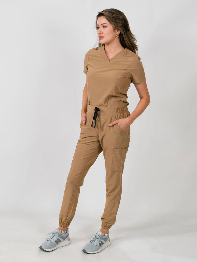Olivia | 4 Pocket Top & Jogger Pant Scrubs Set
