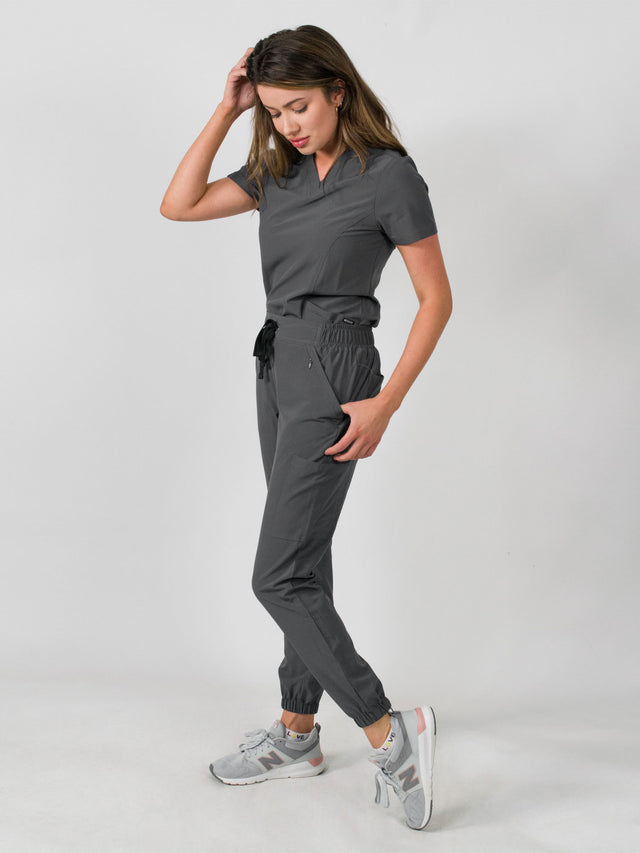 Olivia | 4 Pocket Top & Jogger Pant Scrubs Set