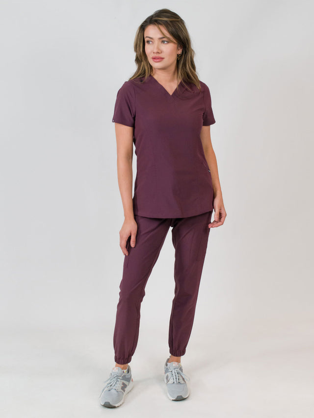 Olivia | 4 Pocket Top & Jogger Pant Scrubs Set