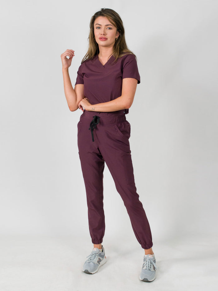 Olivia | 4 Pocket Top & Jogger Pant Scrubs Set