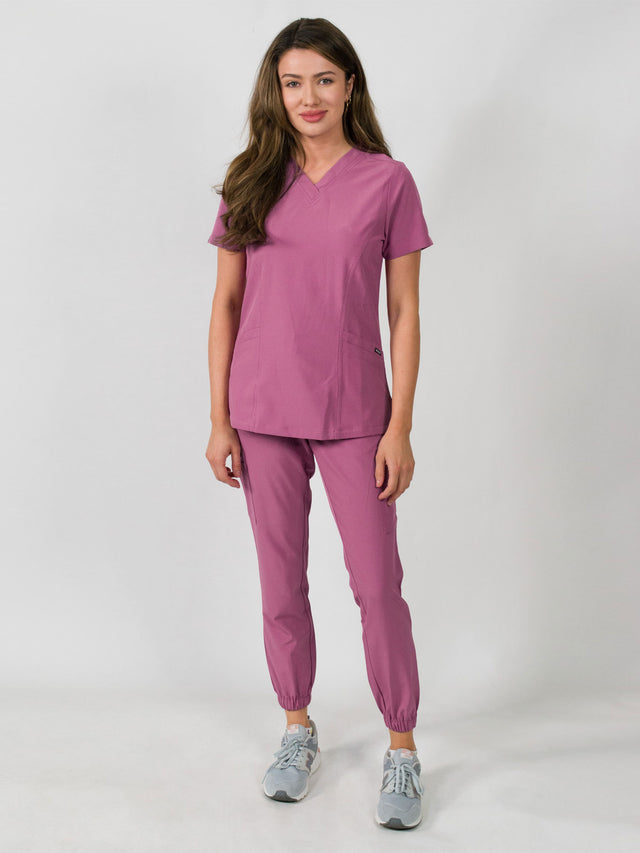 Olivia | 4 Pocket Top & Jogger Pant Scrubs Set