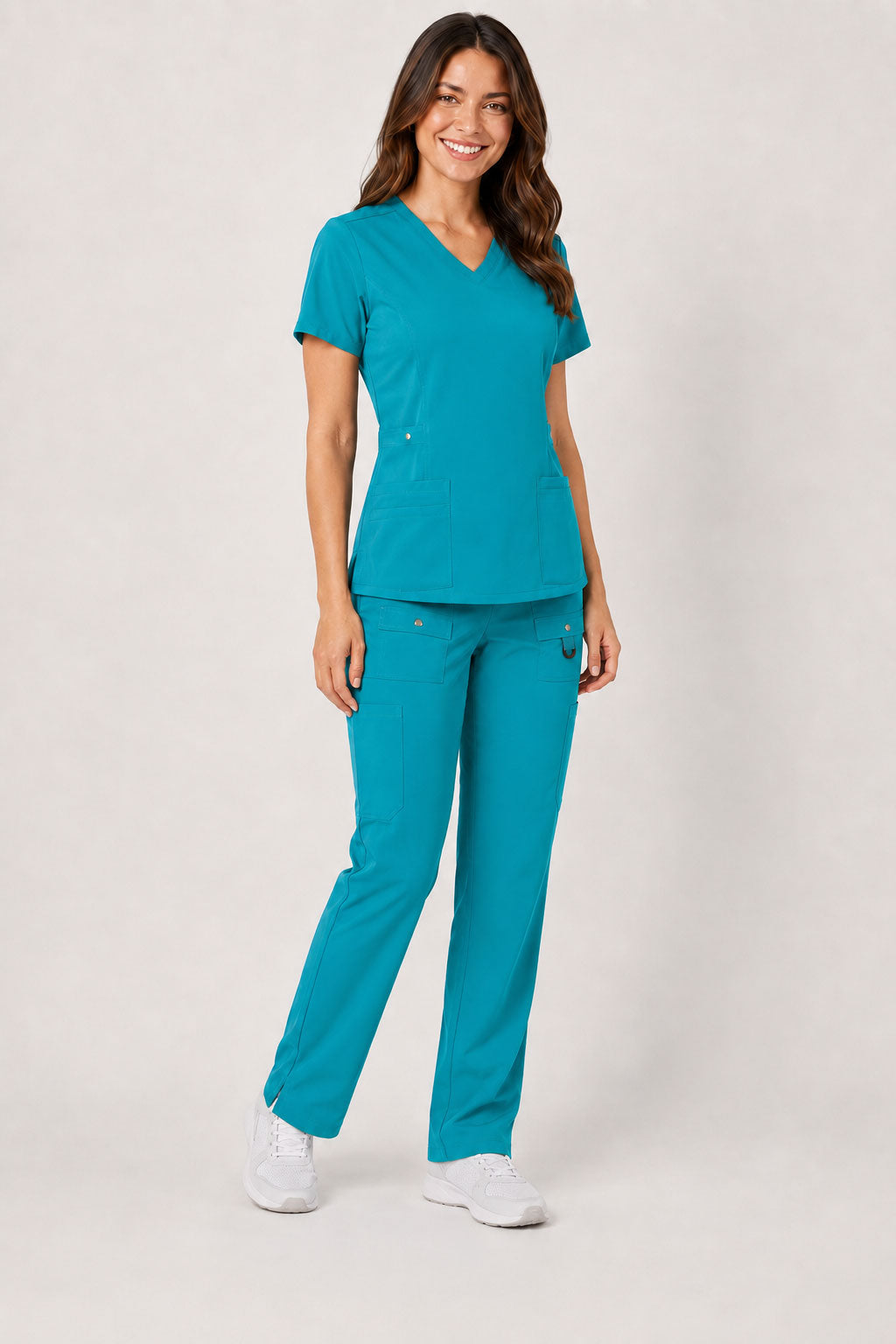 Vivian | 6-Pocket Top and Snap Pocket Straight Leg Pant Set