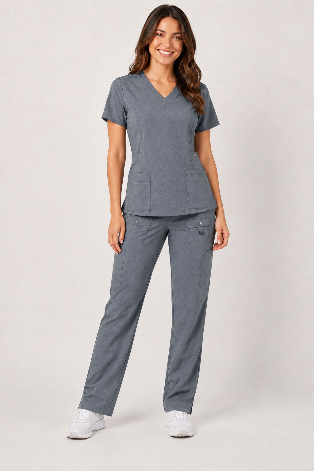 Vivian | 6-Pocket Top and Snap Pocket Straight Leg Pant Set