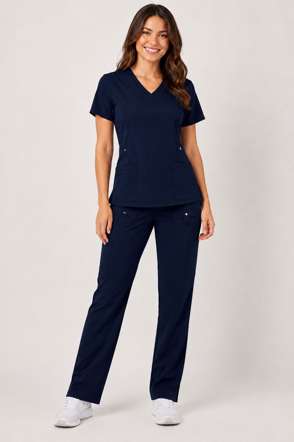 Vivian | 6-Pocket Top and Snap Pocket Straight Leg Pant Set