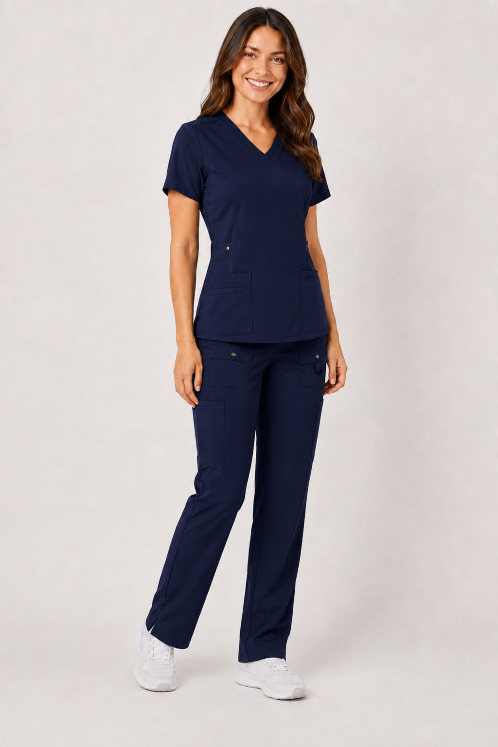 Vivian | 6-Pocket Top and Snap Pocket Straight Leg Pant Set