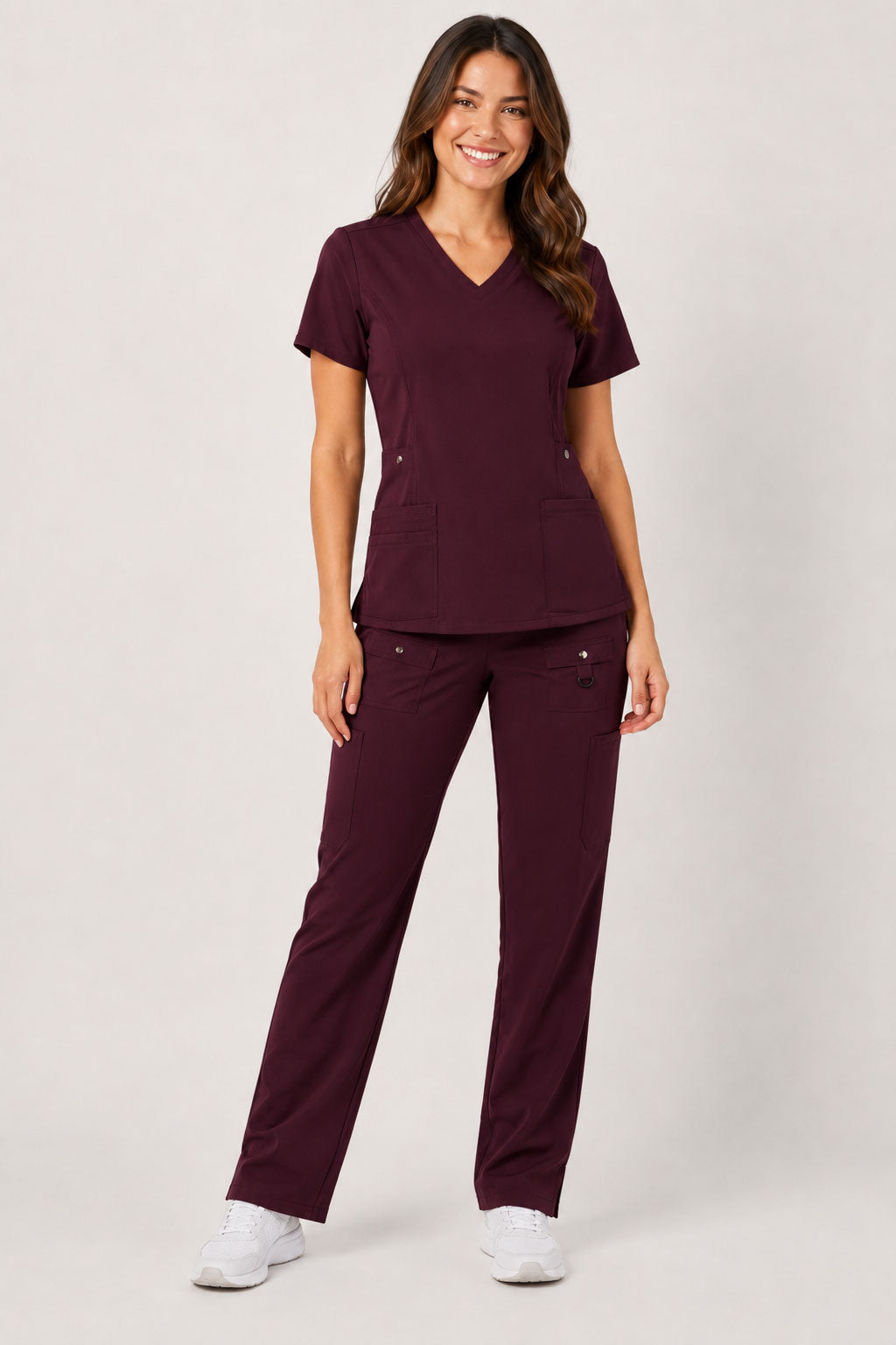 Vivian | 6-Pocket Top and Snap Pocket Straight Leg Pant Set
