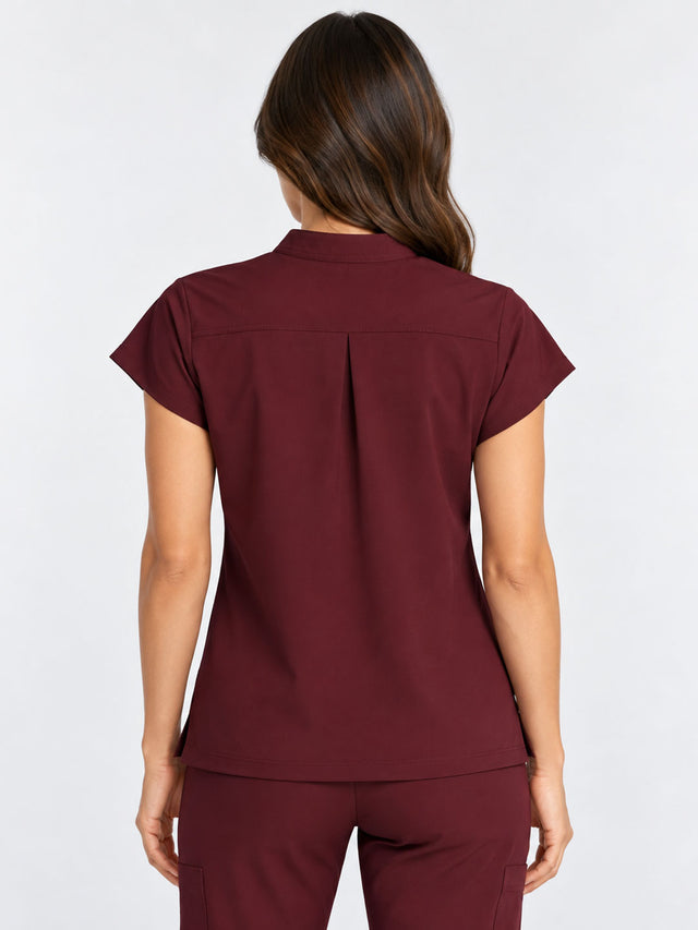Stella | 1/4 Zip Mock Neck Top & Bootcut Pant Set
