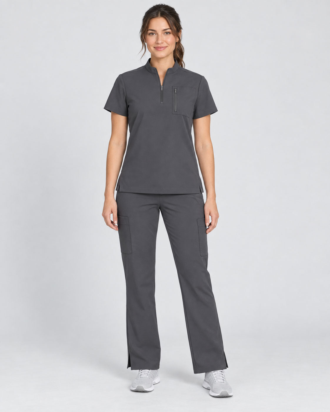 Stella | 1/4 Zip Mock Neck Top & Bootcut Pant Set