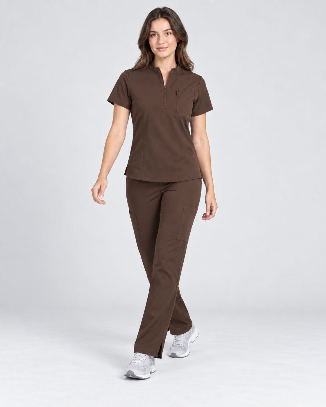 Stella | 1/4 Zip Mock Neck Top & Bootcut Pant Set