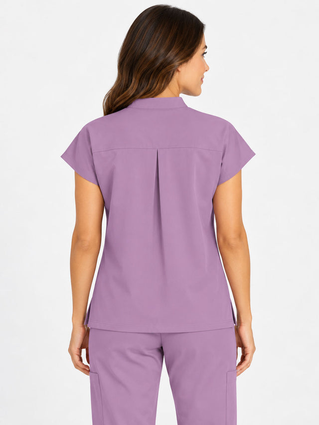 Stella | 1/4 Zip Mock Neck Top & Bootcut Pant Set