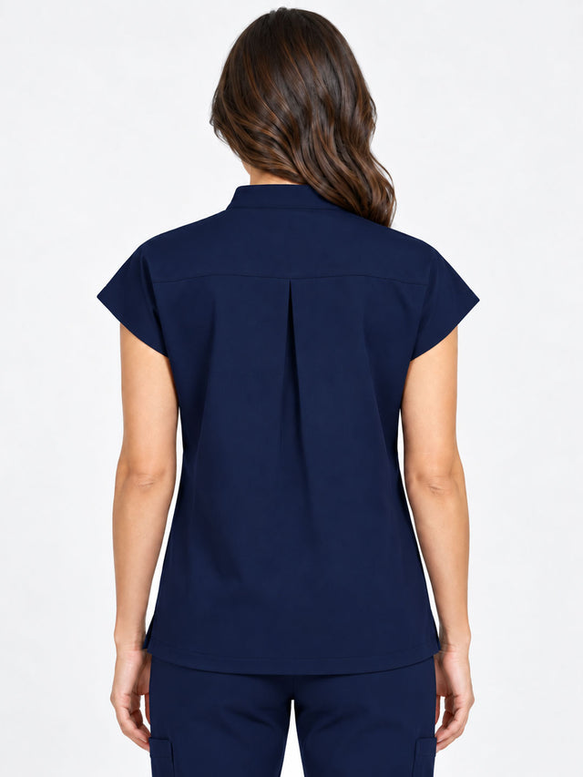 Stella | 1/4 Zip Mock Neck Top & Bootcut Pant Set