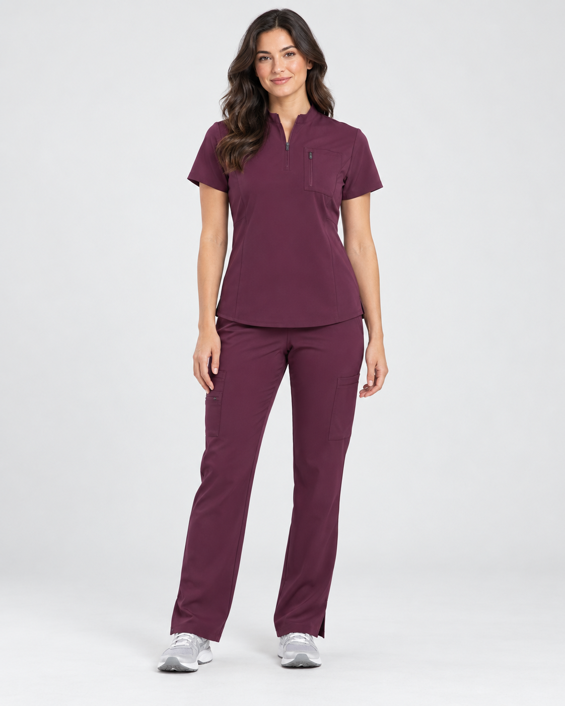 Stella | 1/4 Zip Mock Neck Top & Bootcut Pant Set