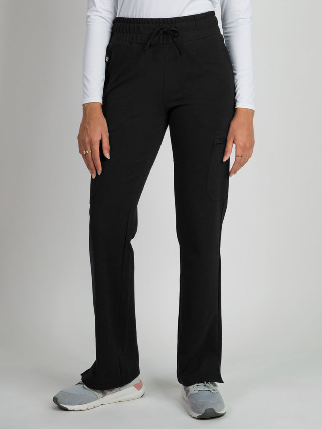 Lira | Ultra-Stretch Ponte Knit Straight-Leg Studio/Yoga Scrub Pant