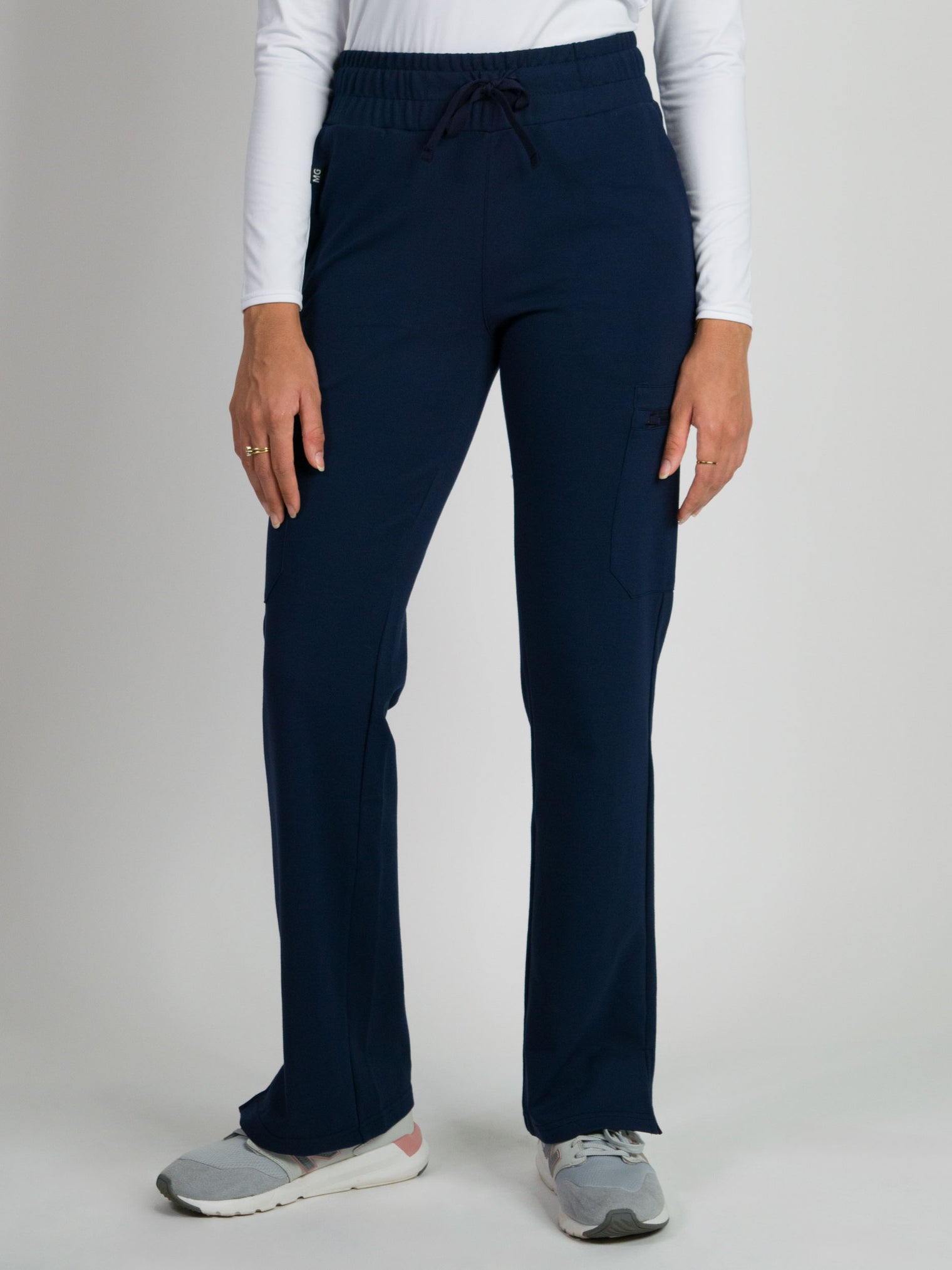 Lira | Ultra-Stretch Ponte Knit Straight-Leg Studio/Yoga Scrub Pant