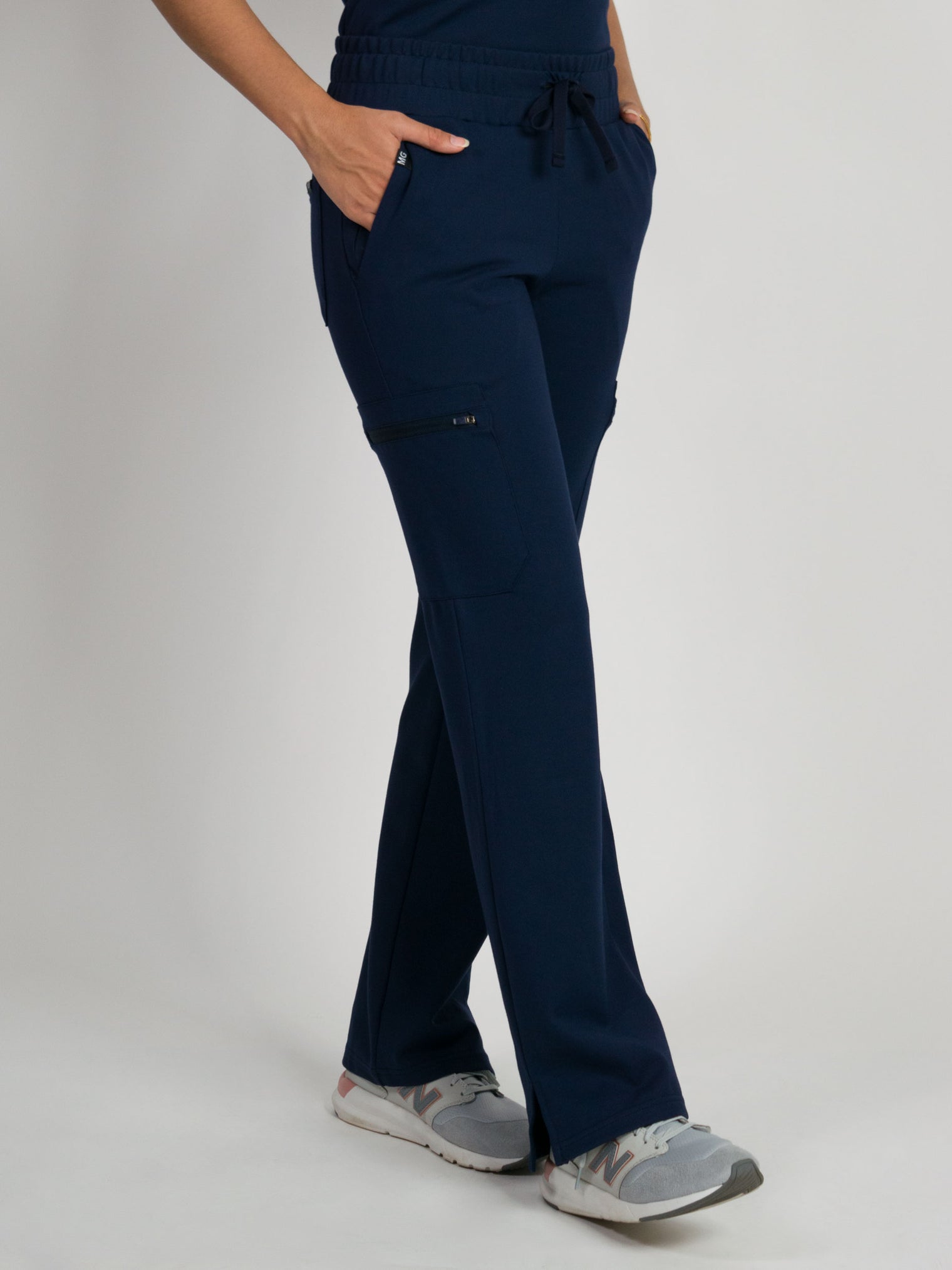 Lira | Ultra-Stretch Ponte Knit Straight-Leg Studio/Yoga Scrub Pant