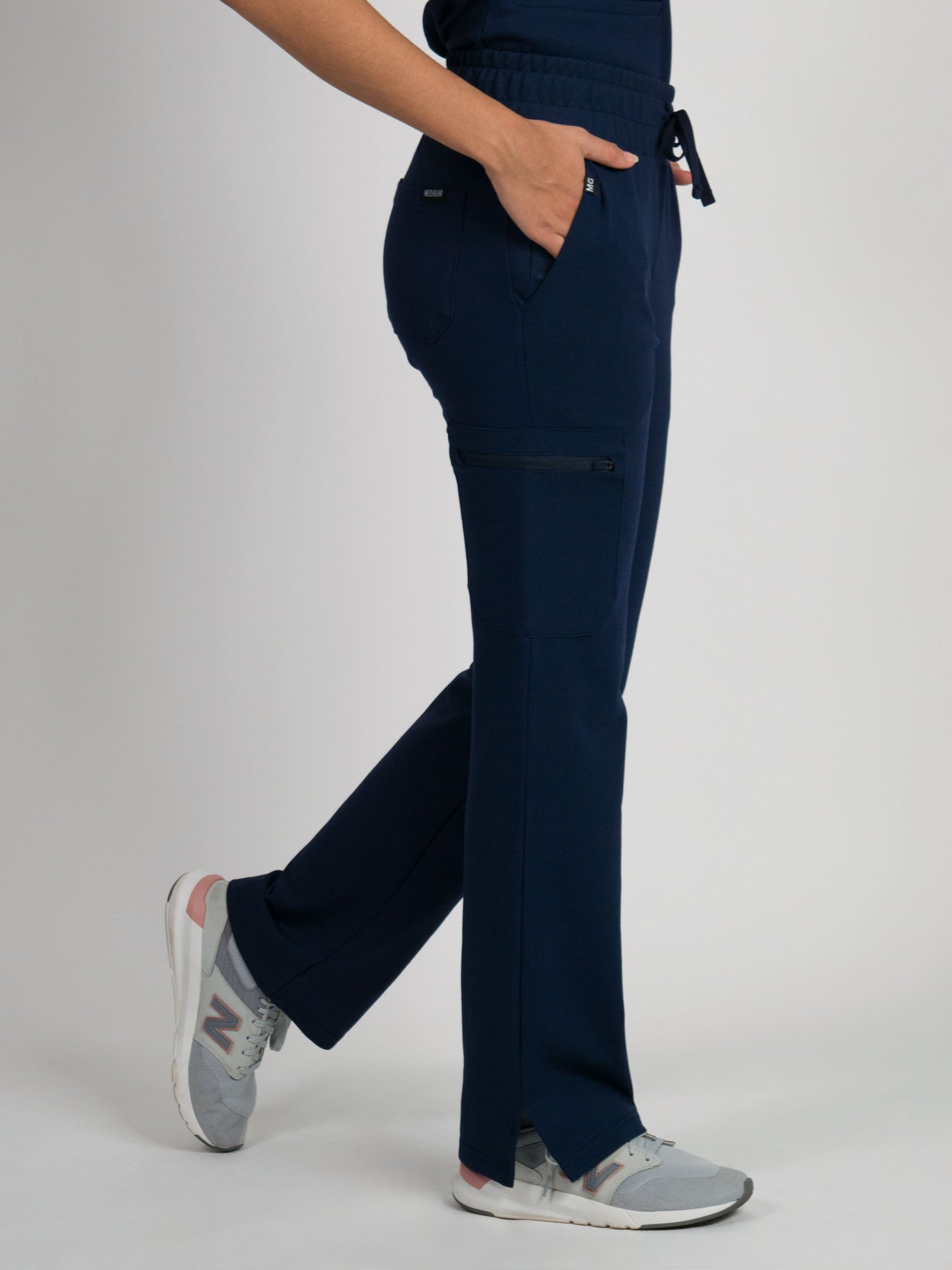 Lira | Ultra-Stretch Ponte Knit Straight-Leg Studio/Yoga Scrub Pant