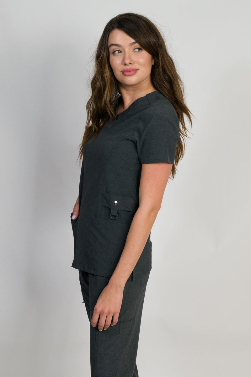 Olympia | Women's 4-Pocket Two Snaps and Utility Bands Top