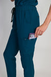 Nara v 2.0 | Women's 8-Pocket Eyelet Cargo Pockets Gathered Cuffs Jogger Pants