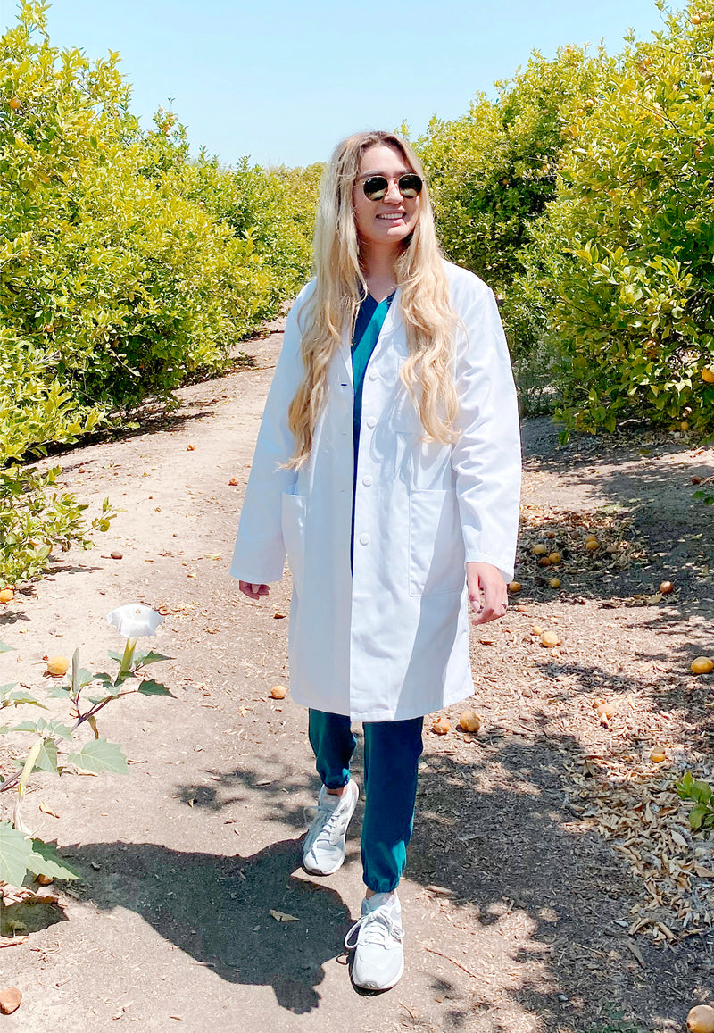 Women's White Lab Coat 33" and 39" Long