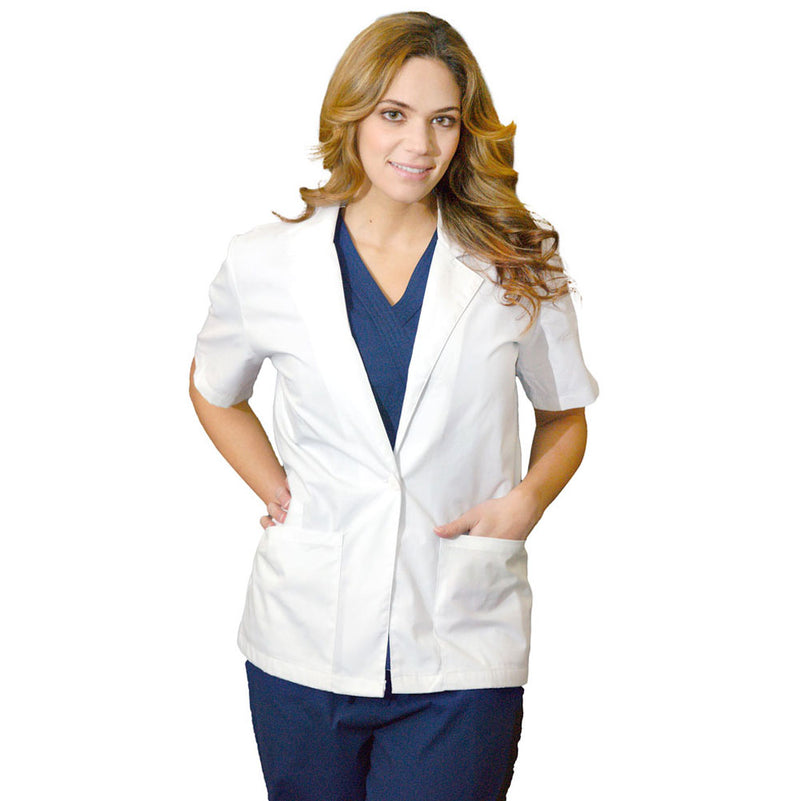 Women's Short Sleeve Lab Coat